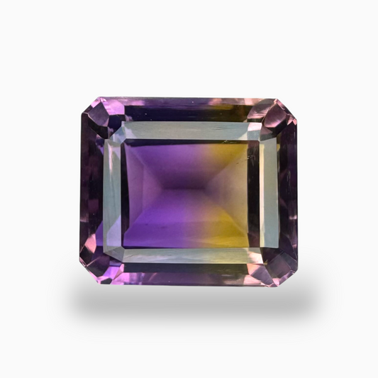 Pure Ametrine Natural 11.66 Carats Emerald Cut Shape Size 14X12mm