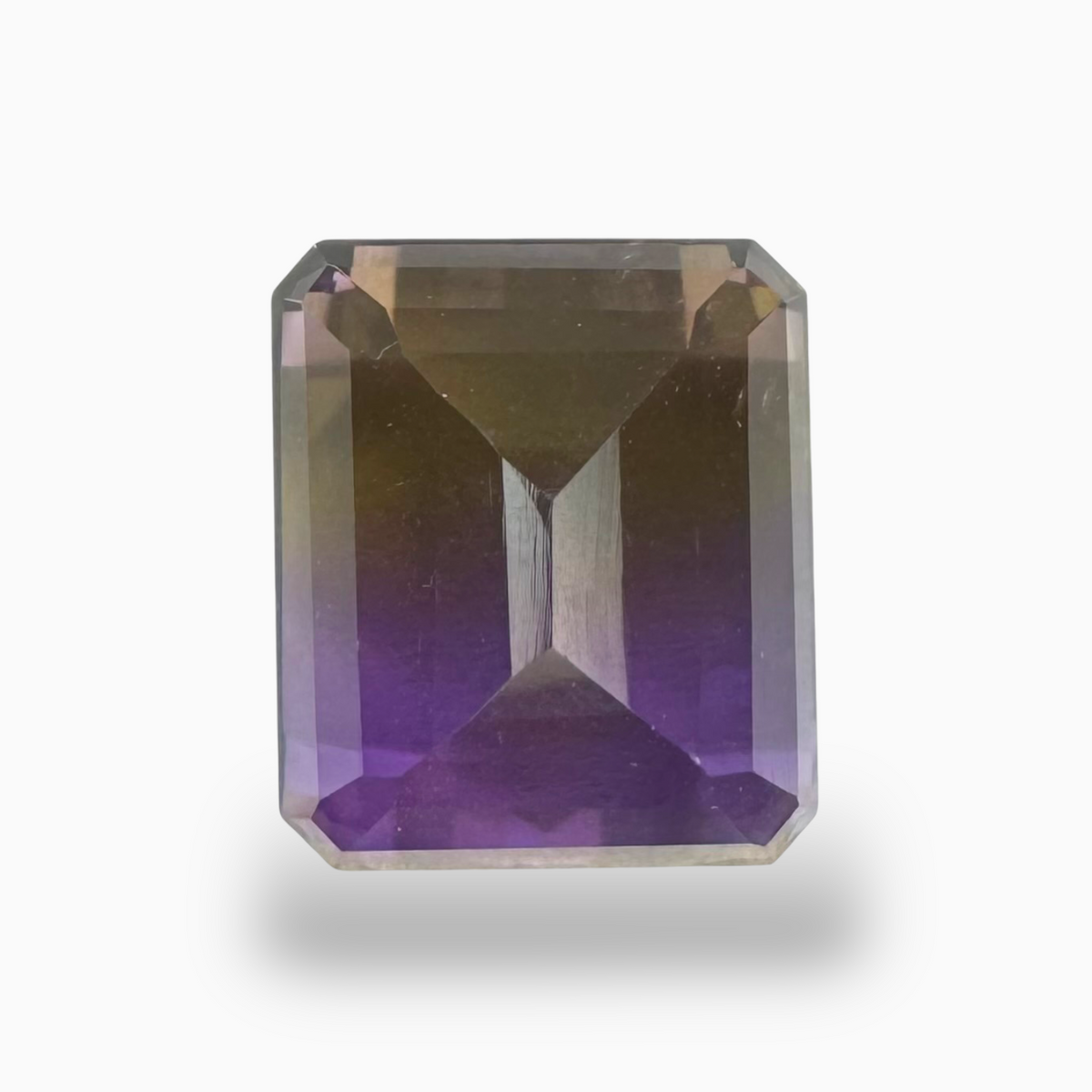 Pure Ametrine Natural 11.66 Carats Emerald Cut Shape Size 14X12mm