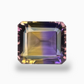 Natural Bicolor Ametrine 14.40 Carats Emerald Cut Shape Size 15.5X13.5mm