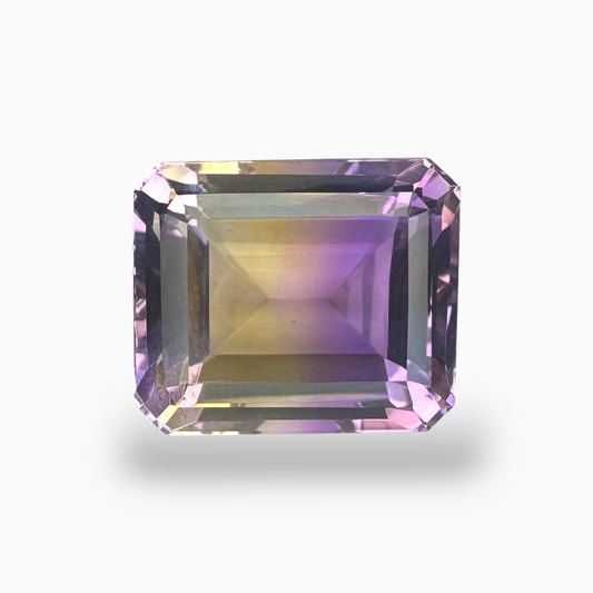 Real Ametrine 14.95 Carats Emerald Cut Shape Size 16.5X14mm