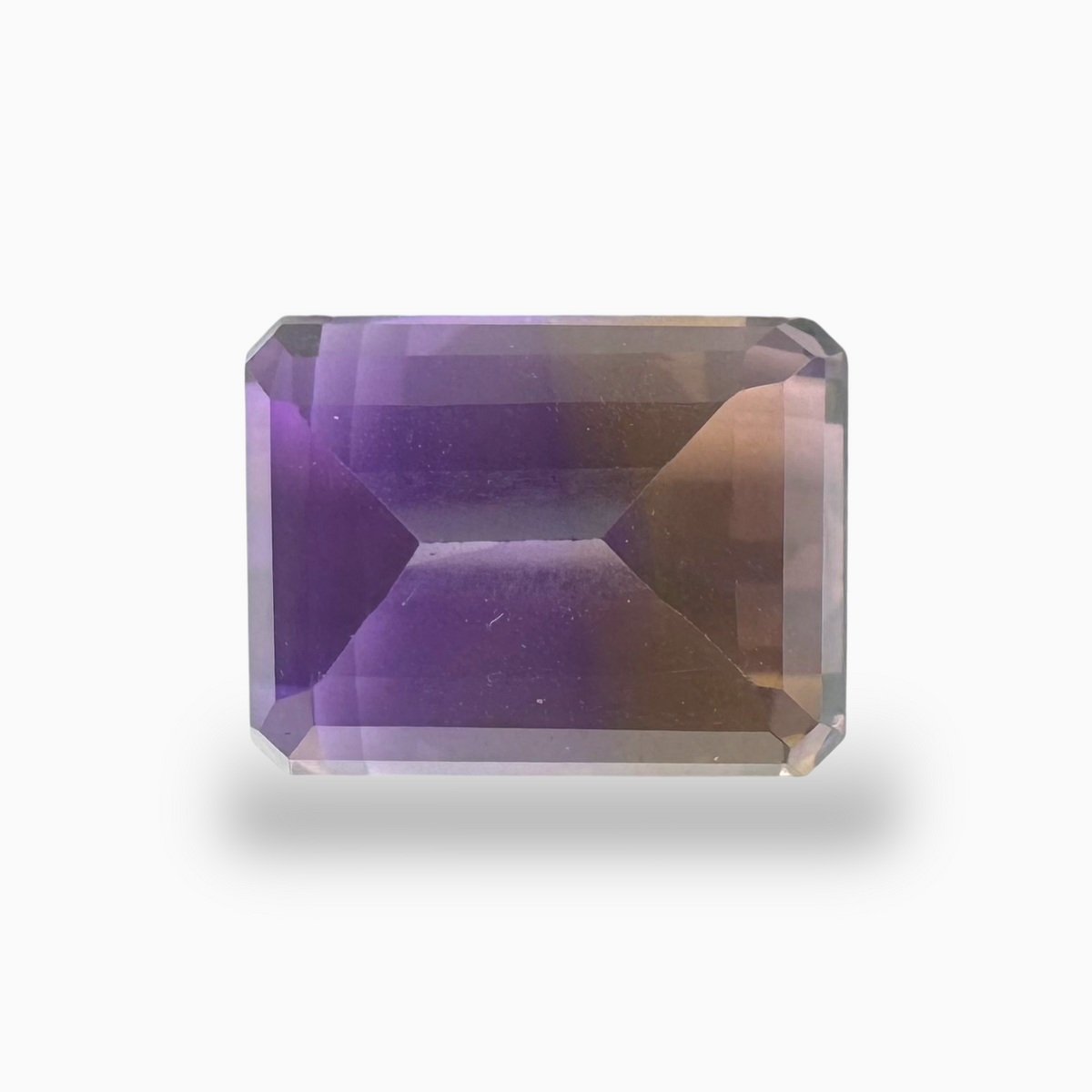 Natural Ametrine Bicolor 18.05 Carats Emerald Cut Shape Size 17X13.5mm