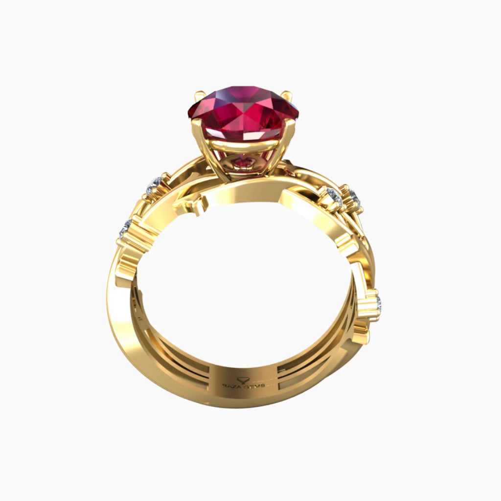 Amira Ruby Ring 18K Yellow Gold