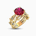 Amira Ruby Ring 18K Yellow Gold
