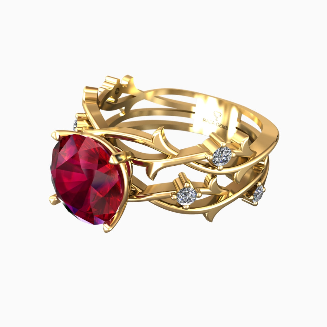 Amira Ruby Ring 18K Yellow Gold