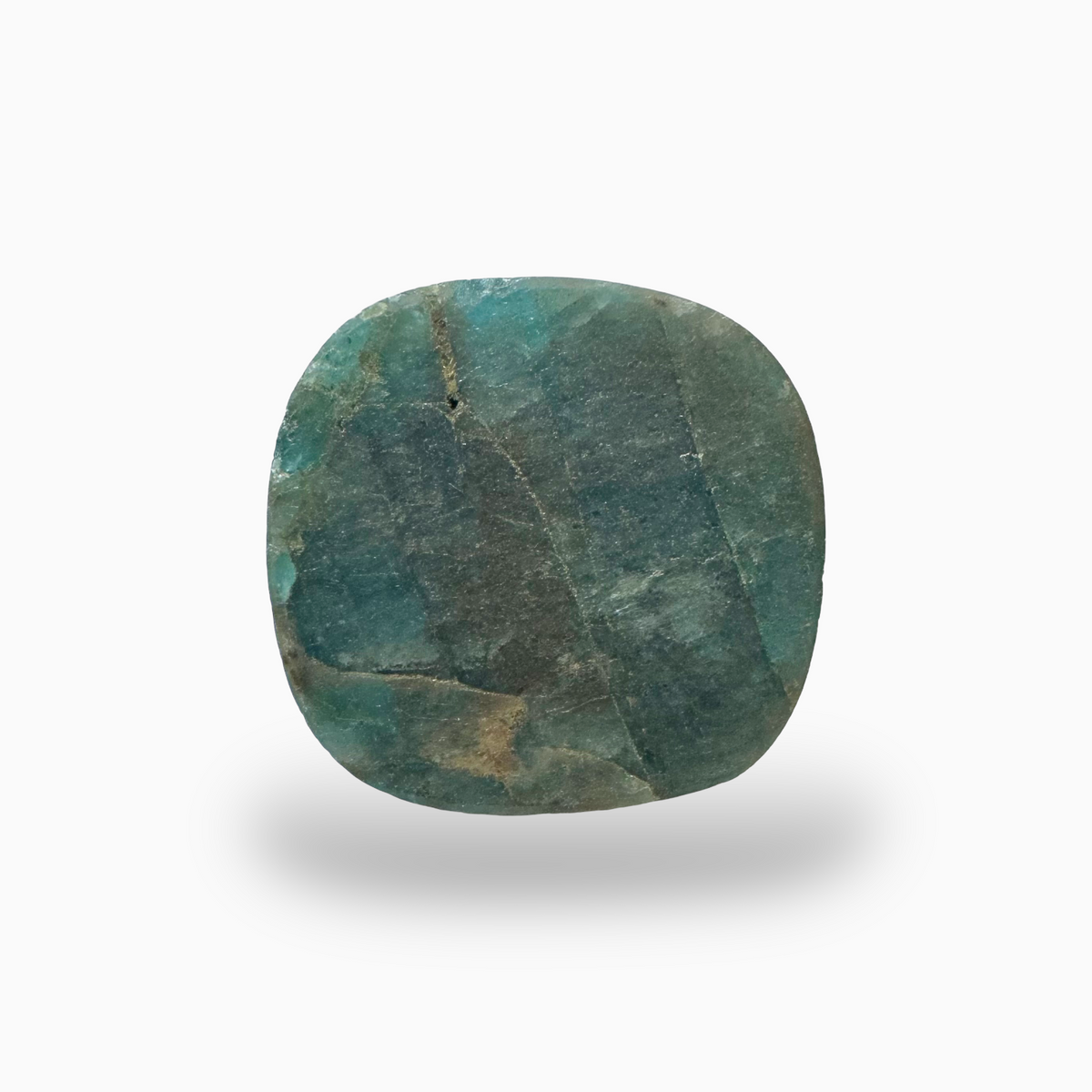 Natural Blue Apatite Stone 28.75 Carats Cushion Cabochon Shape 18X17.5mm