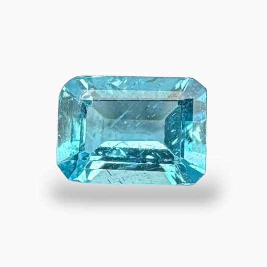 Natural Apatite Stone 1.0 Carats Emerald Cut Shape Size 7X5mm