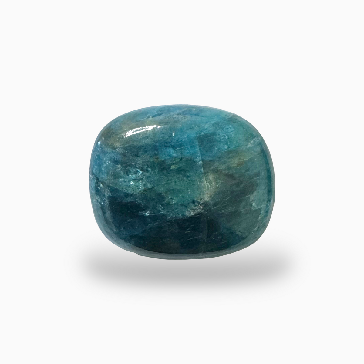 Natural Blue Apatite Stone 17.5 Carats Long Cushion Cabochon Shape 19X15.8mm