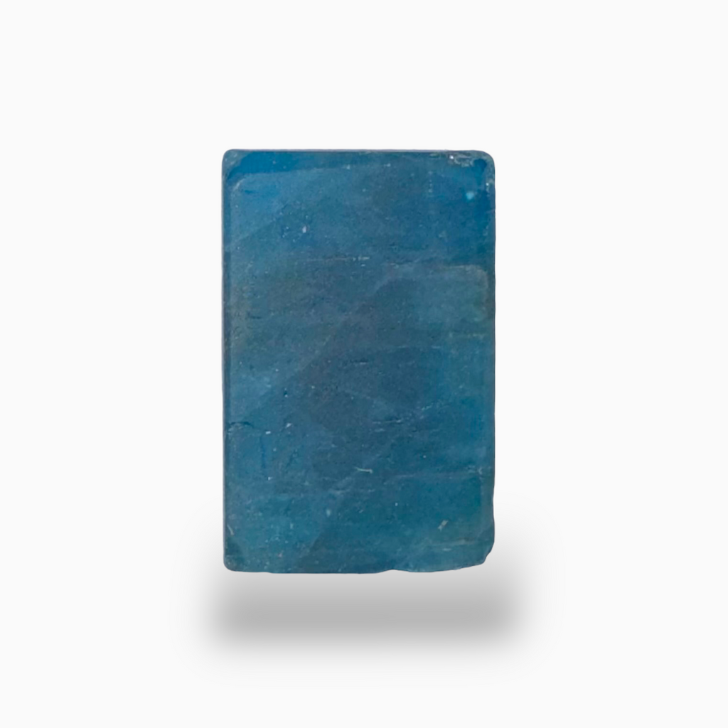 Natural Blue Apatite Stone 15.7 Carats Long Square Cabochon Shape 17X11mm