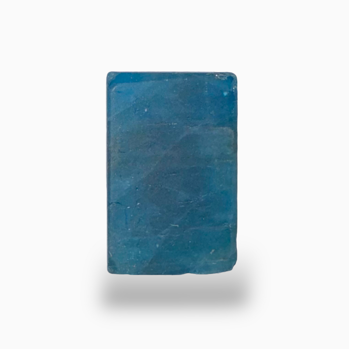 Natural Blue Apatite Stone 15.7 Carats Long Square Cabochon Shape 17X11mm