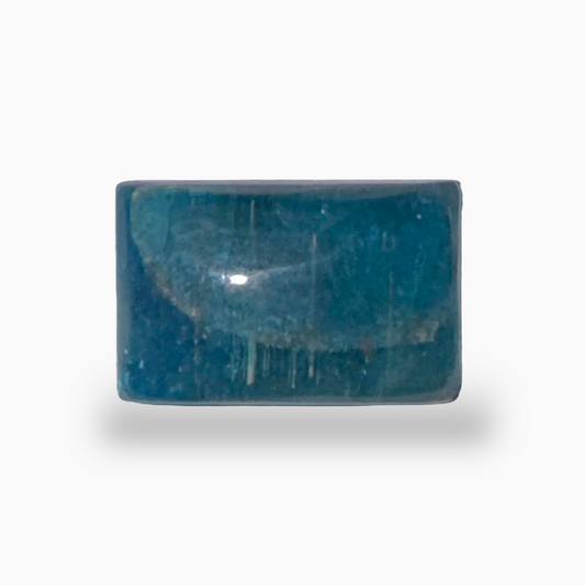 Natural Blue Apatite Stone 15.7 Carats Long Square Cabochon Shape 17X11mm