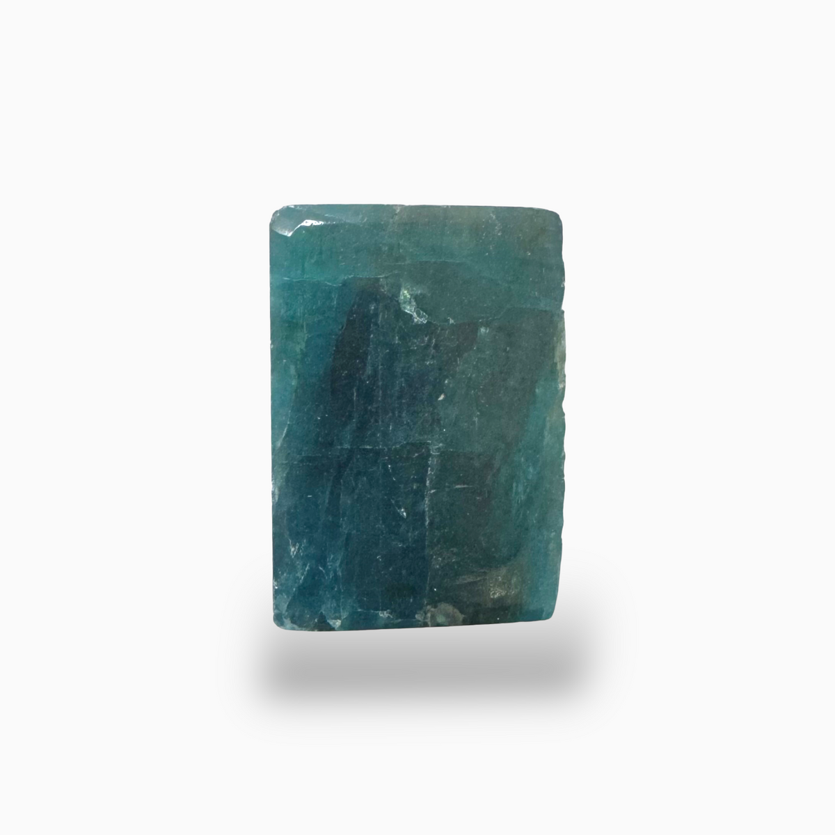 Natural Blue Apatite Stone 20.90 Carats Long Square Cabochon Shape 18X12mm