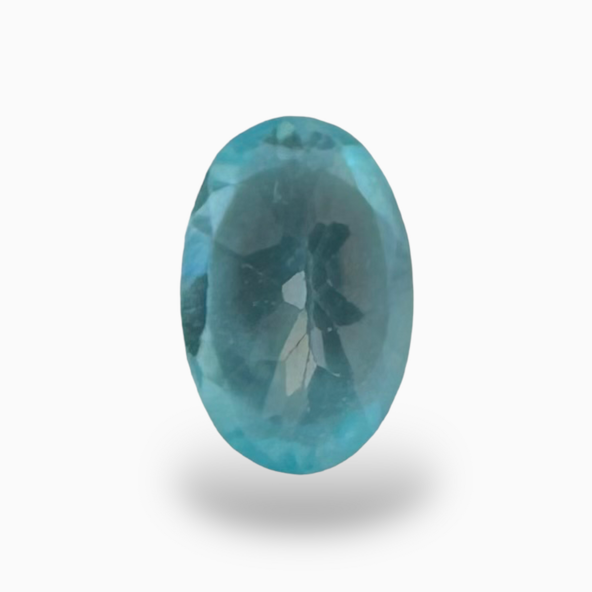 Natural Apatite Stone 0.48 Carats Oval Shape Size 6X4mm