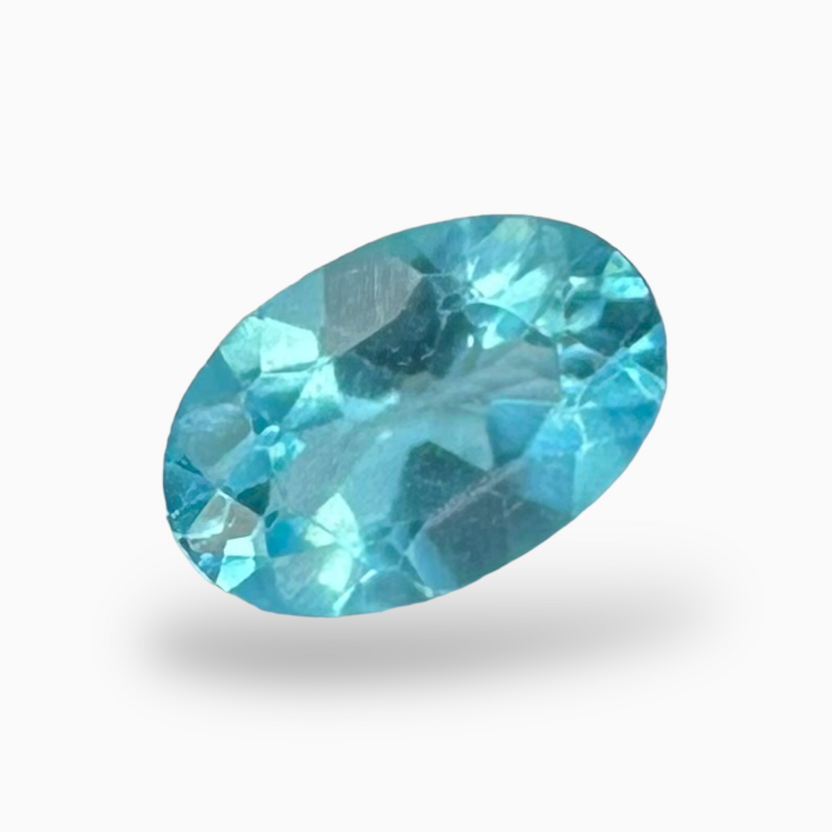 Natural Apatite Stone 0.48 Carats Oval Shape Size 6X4mm