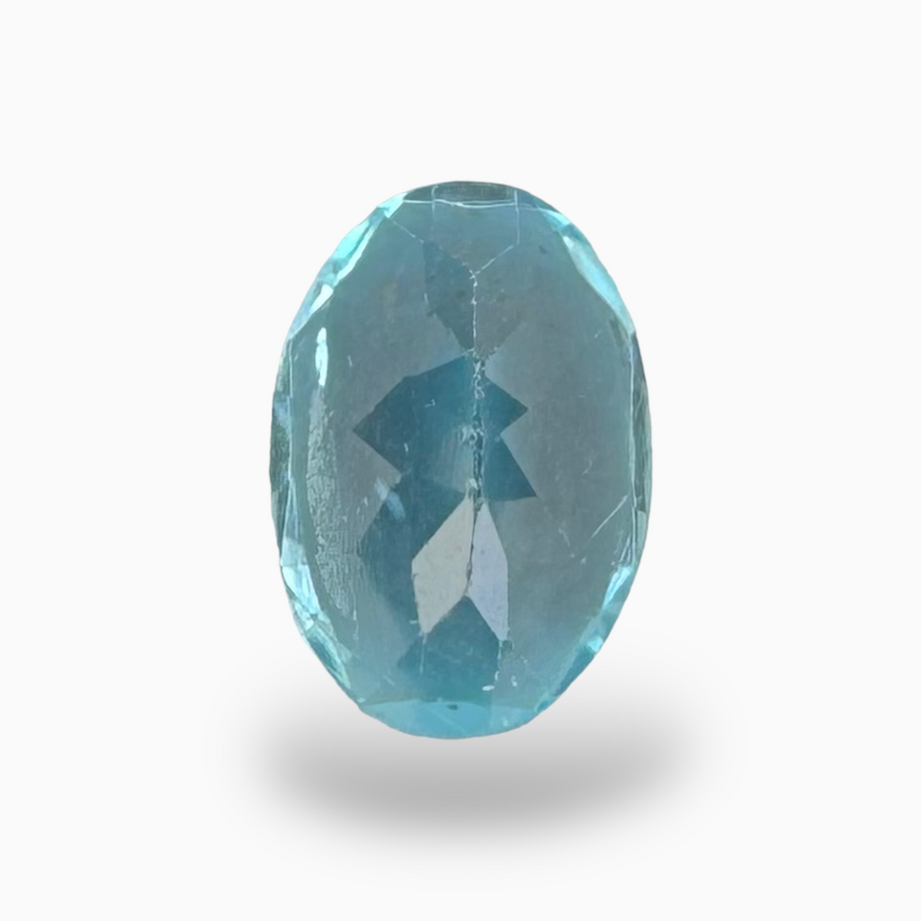 Natural Apatite Stone 0.56 Carats Oval Shape Size 6X4mm