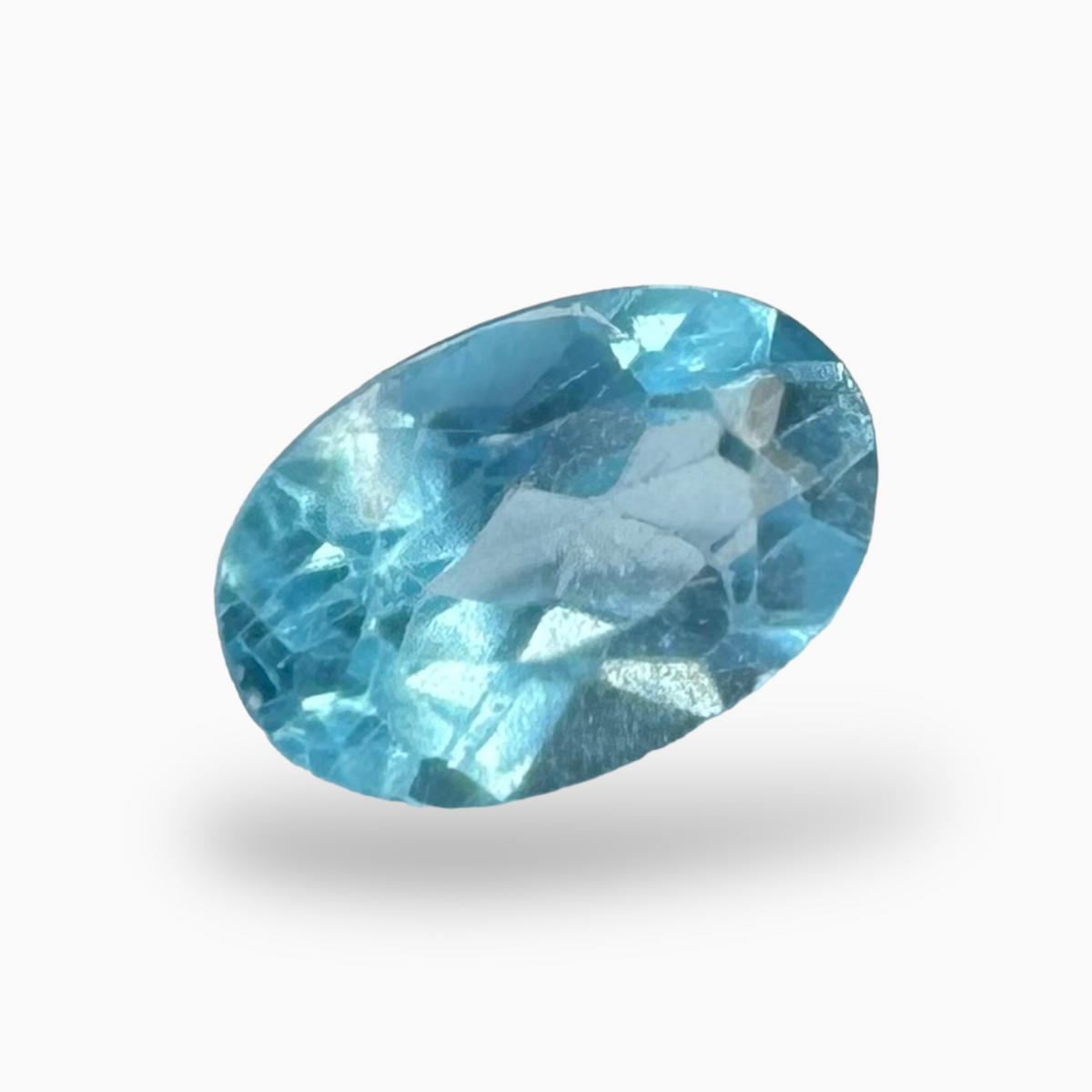 Natural Apatite Stone 0.6 Carats Oval Shape Size 6X4mm