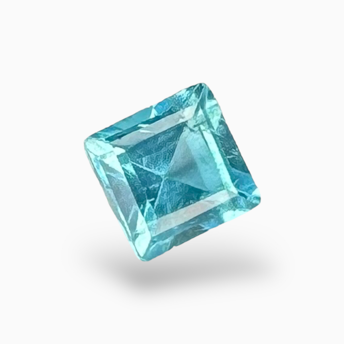 Natural Apatite Stone 0.53 Carats Princess Cut Size 4mm