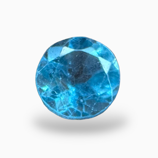 Natural Apatite Stone 0.33 Carats Round Shape Size 4mm