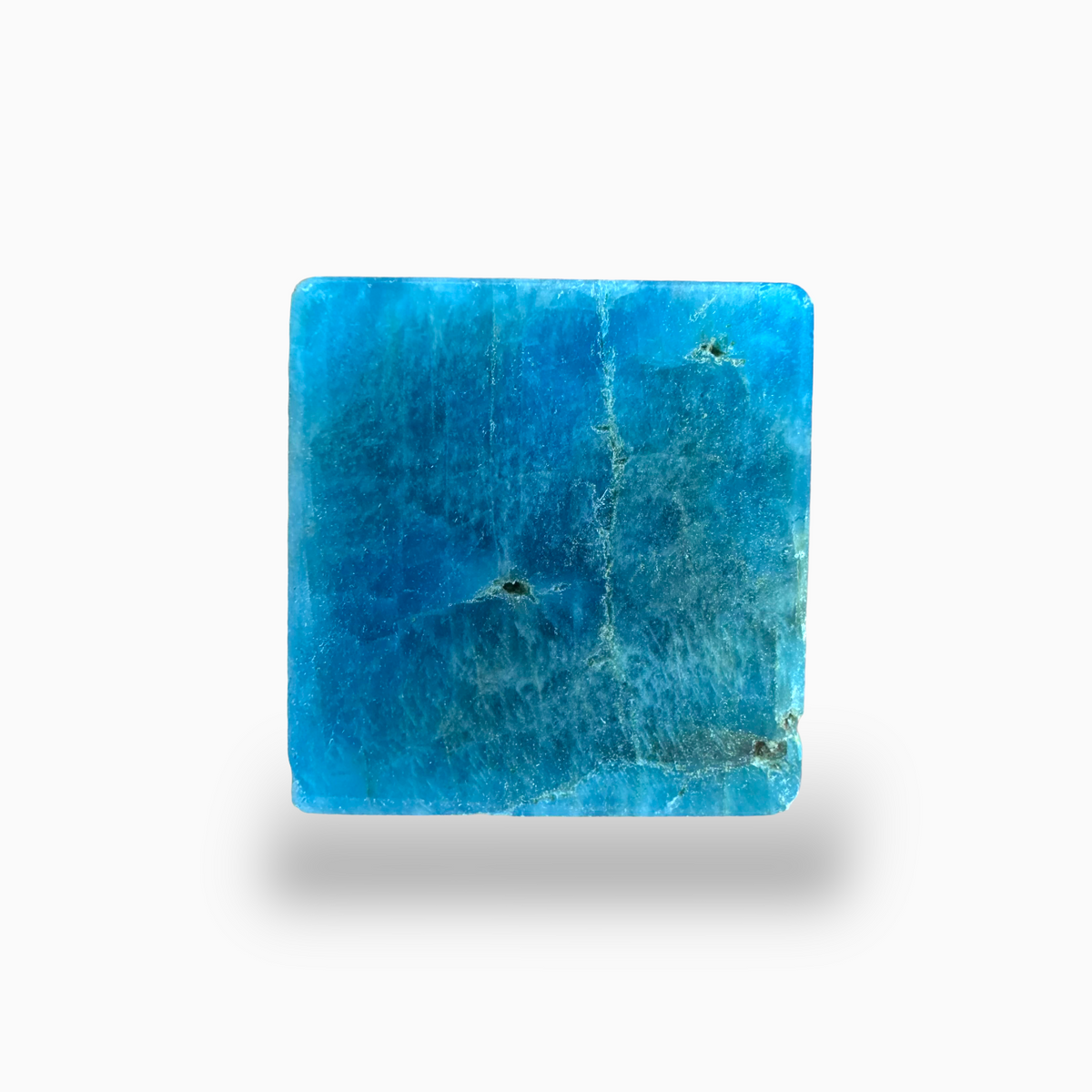 Natural Blue Apatite Stone 12.92 Carats Square Cabochon Shape 14X13.5mm