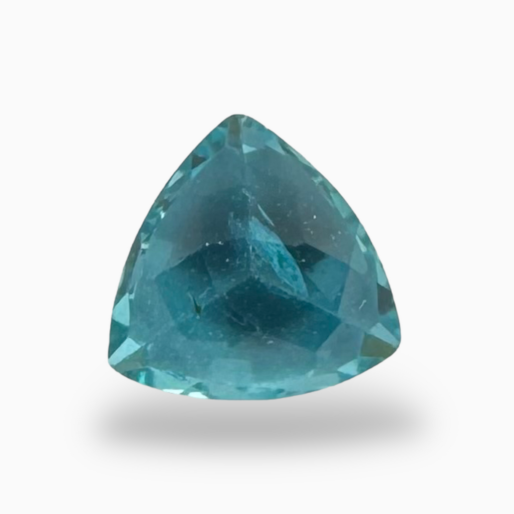 Natural Apatite Stone 0.88 Carats Trilliant Shape Size 6mm