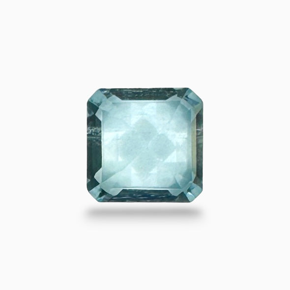 Natural Aquamarine Stone 1.45 Carats SkyBlue Color Asscher Cut Size 7mm