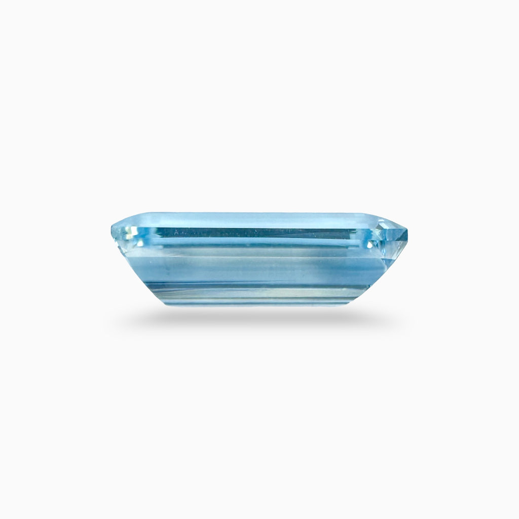 Natural Aquamarine Stone 6.92 Carats SkyBlue Color Baguette Shape Size 18X7.5mm