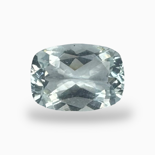 Natural Aquamarine Stone 2.72 Carats SkyBlue Color Cushion Cut Size 11X8mm