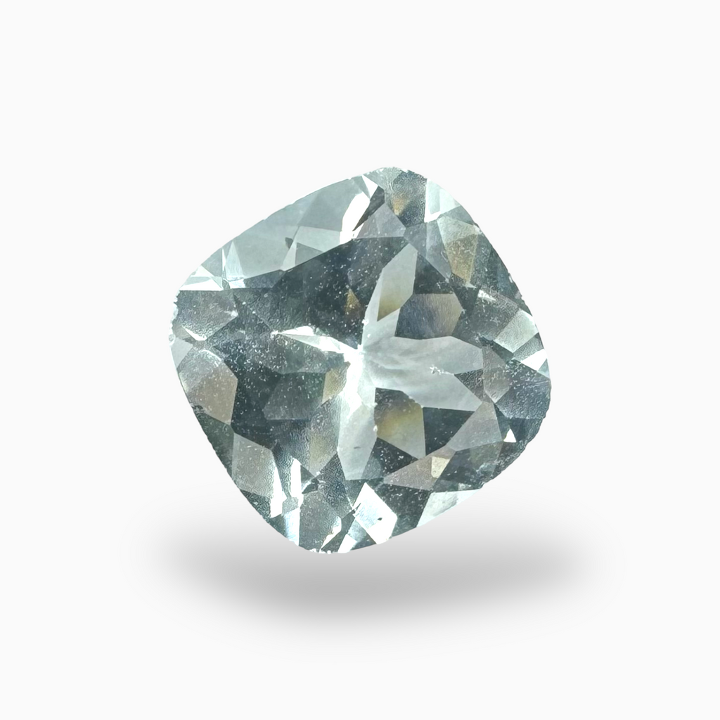 Natural Aquamarine Stone SkyBlue Color 3.41 Carats Cushion Shape Size 10.10mm