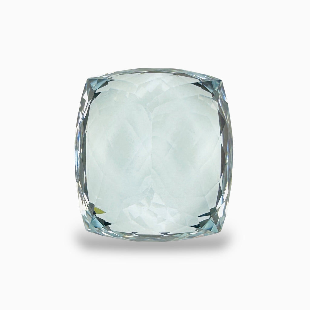 Natural Aquamarine Stone 44.10 Carats SkyBlue Color Cushion Shape Size 21.8X20mm