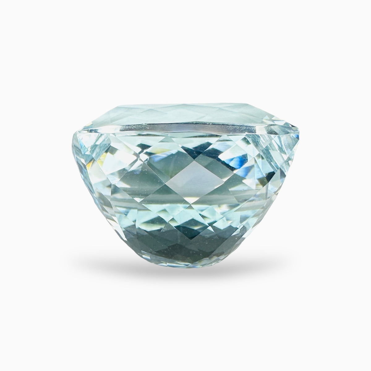 Natural Aquamarine Stone 44.10 Carats SkyBlue Color Cushion Shape Size 21.8X20mm