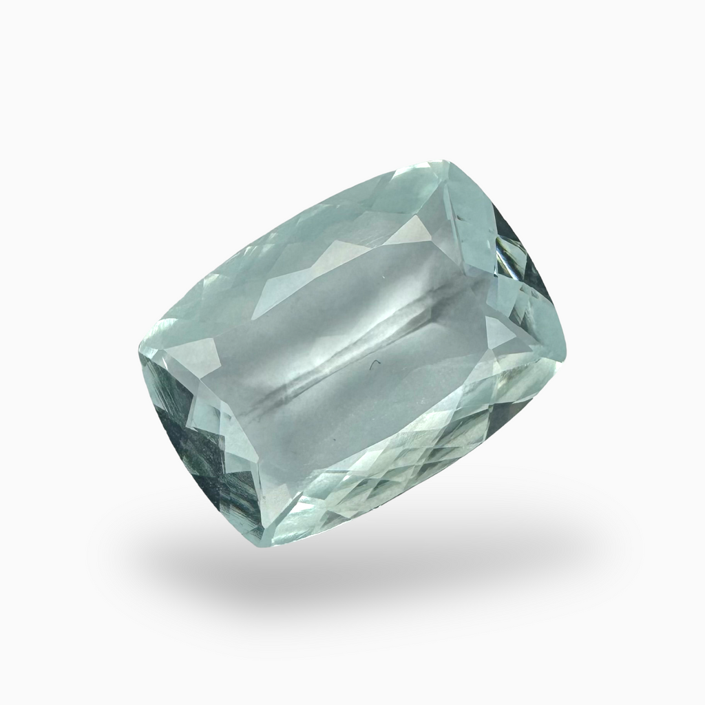 Natural Aquamarine Stone SkyBlue Color 5.83 Carats Long Cushion Shape Size 15X11mm