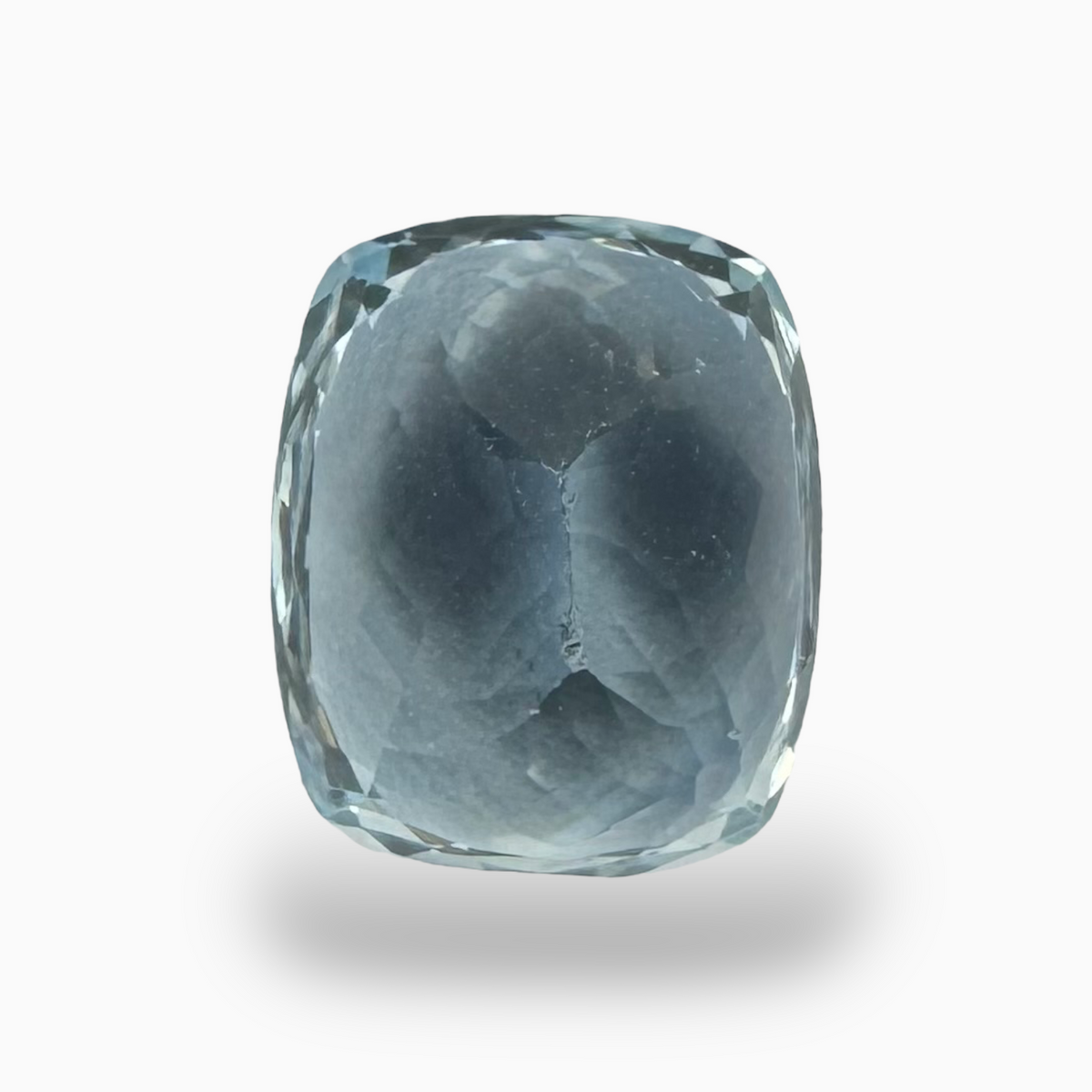 Natural Aquamarine Stone Aqua Color 6.43 Carats Cushion Shape Size 12X10mm