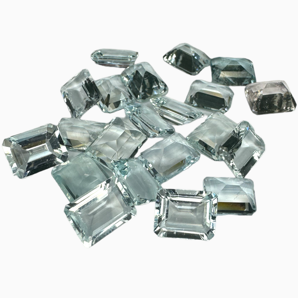 Natural Aquamarine Stone 1.72 Carats SkyBlue Color Emerald Cut Size 9X7mm