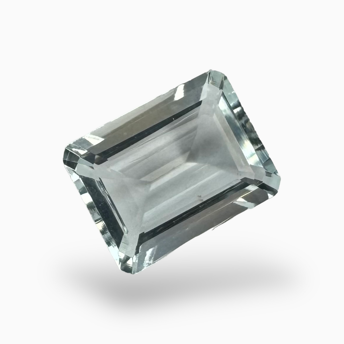 Natural Aquamarine Stone 1.72 Carats SkyBlue Color Emerald Cut Size 9X7mm