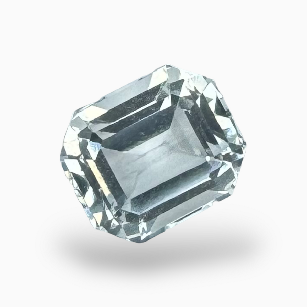 Natural Aquamarine Stone 2.67 Carats SkyBlue Color Emerald Cut Size 8.8X7.5mm
