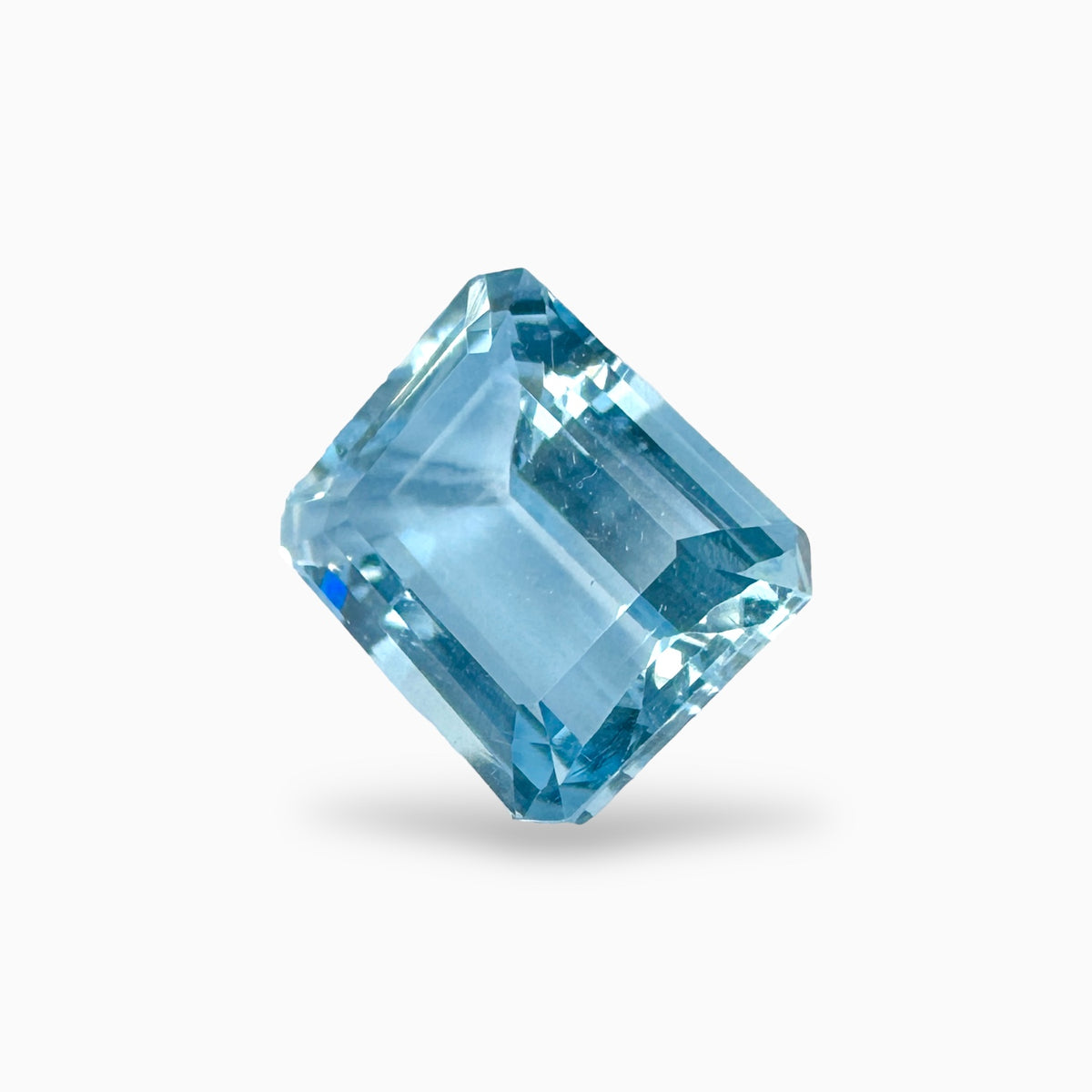 Natural Aquamarine Stone 4.54 Carats SteelBlue Color Emerald Cut Shape Size 11X9mm