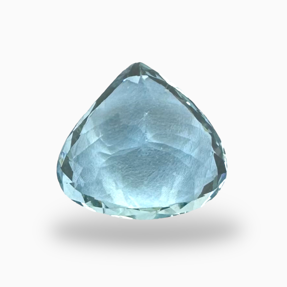 Natural Aquamarine Stone 2.74 Carats SteelBlue Color Heart Shape Size 10X9mm