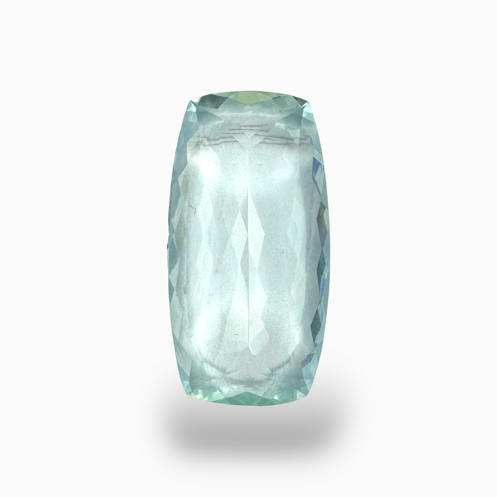 Natural Aquamarine Stone SkyBlue Color 12.46 Carats Cushion Shape Size 25X13mm