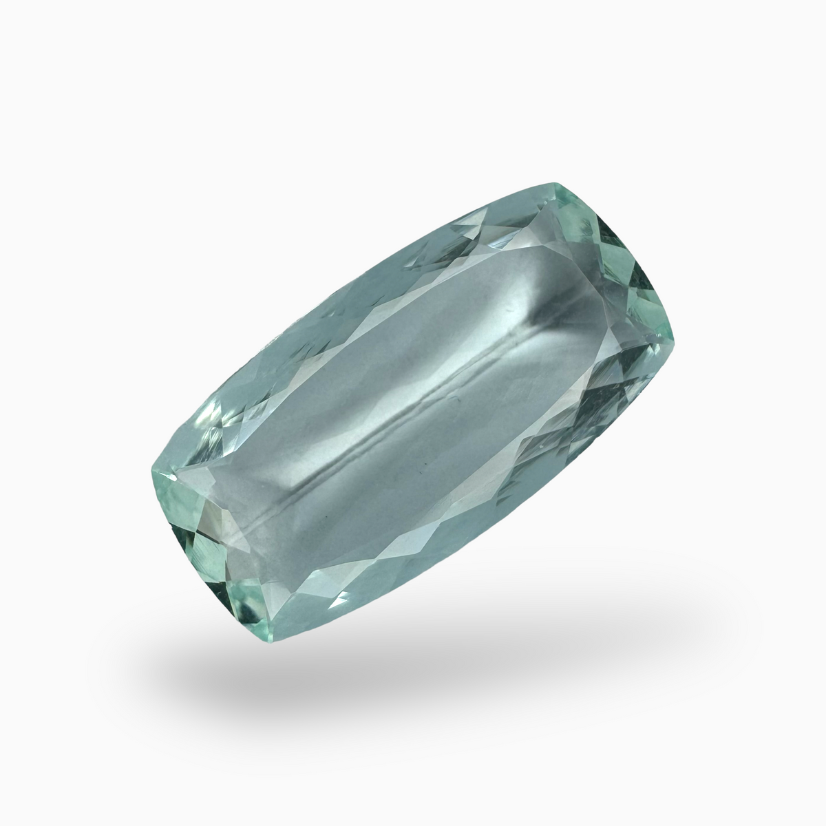 Natural Aquamarine Stone SkyBlue Color 12.46 Carats Cushion Shape Size 25X13mm