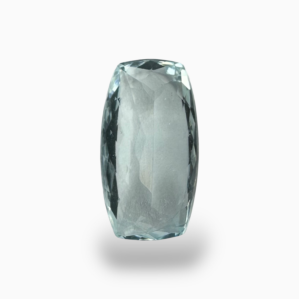 Natural Aquamarine Stone SkyBlue Color 5.92 Carats Long Cushion Shape Size 16.5X9mm