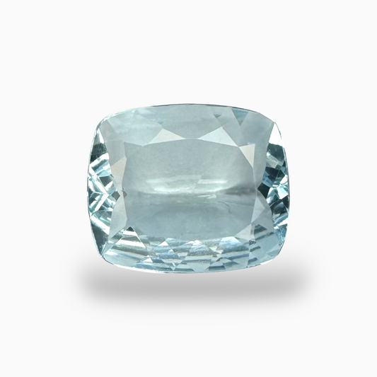 Natural Aquamarine Stone SkyBlue Color 3.77 Carats Long Cushion Shape Size 12X10mm