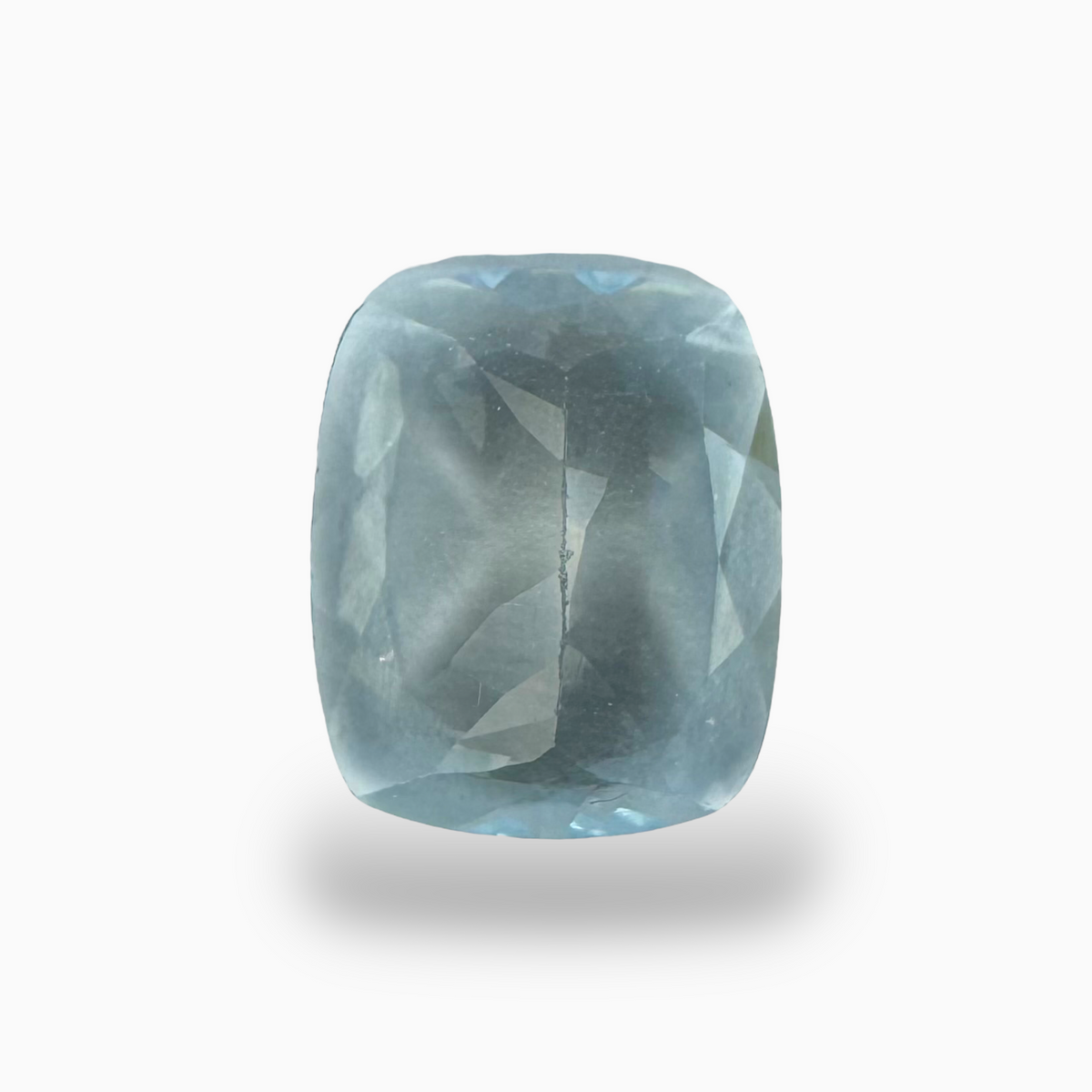 Natural Aquamarine Stone SkyBlue Color 3.77 Carats Long Cushion Shape Size 12X10mm