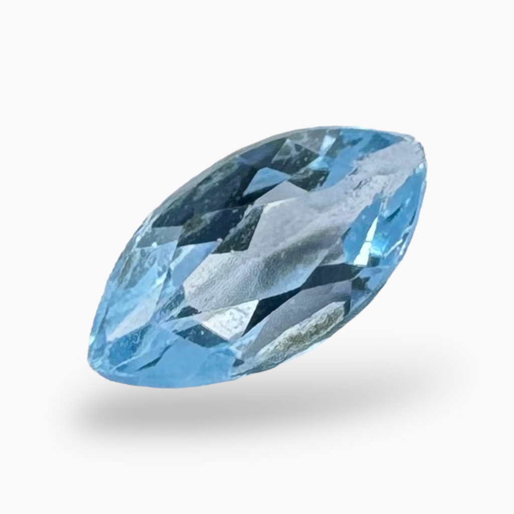 Natural Aquamarine Stone 0.17 Carats SkyBlue Color Marquise Shape Size 4X2mm