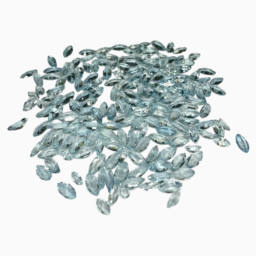 Natural Aquamarine Stone 0.17 Carats SkyBlue Color Marquise Shape Size 4X2mm
