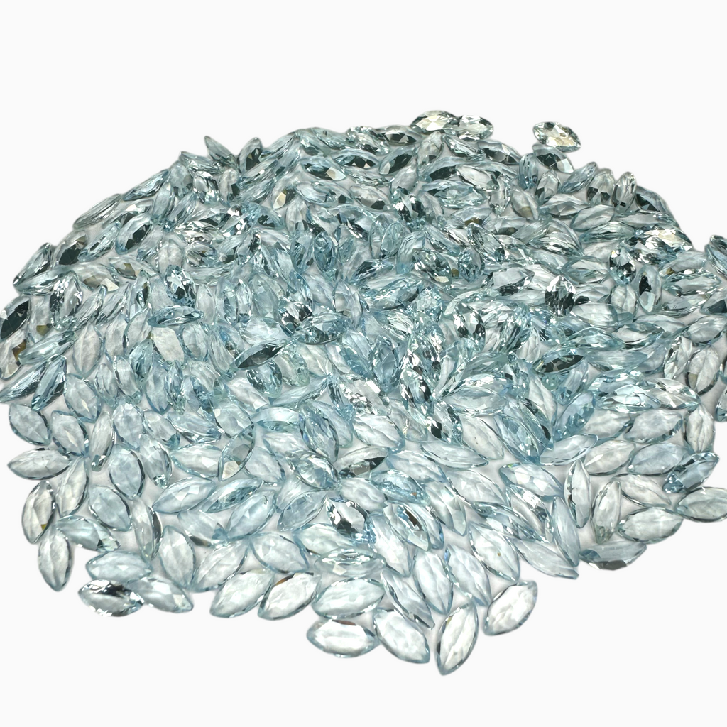 Natural Aquamarine Stone 0.37 Carats SkyBlue Color Marquise Shape Size 7X3.5mm
