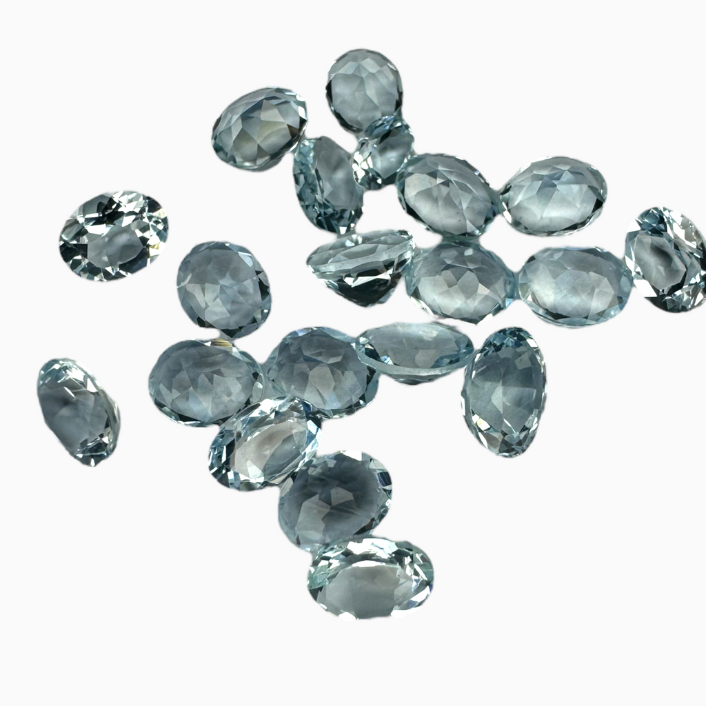 Natural Aquamarine Stone 0.27 Carats SkyBlue Color Oval Shape Size 5X4mm