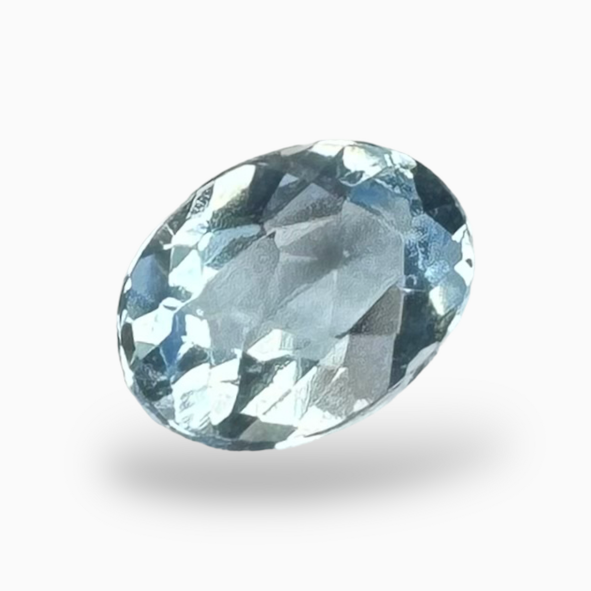Natural Aquamarine Stone 0.20  Carats SkyBlue Color Oval Shape Size 4X3mm