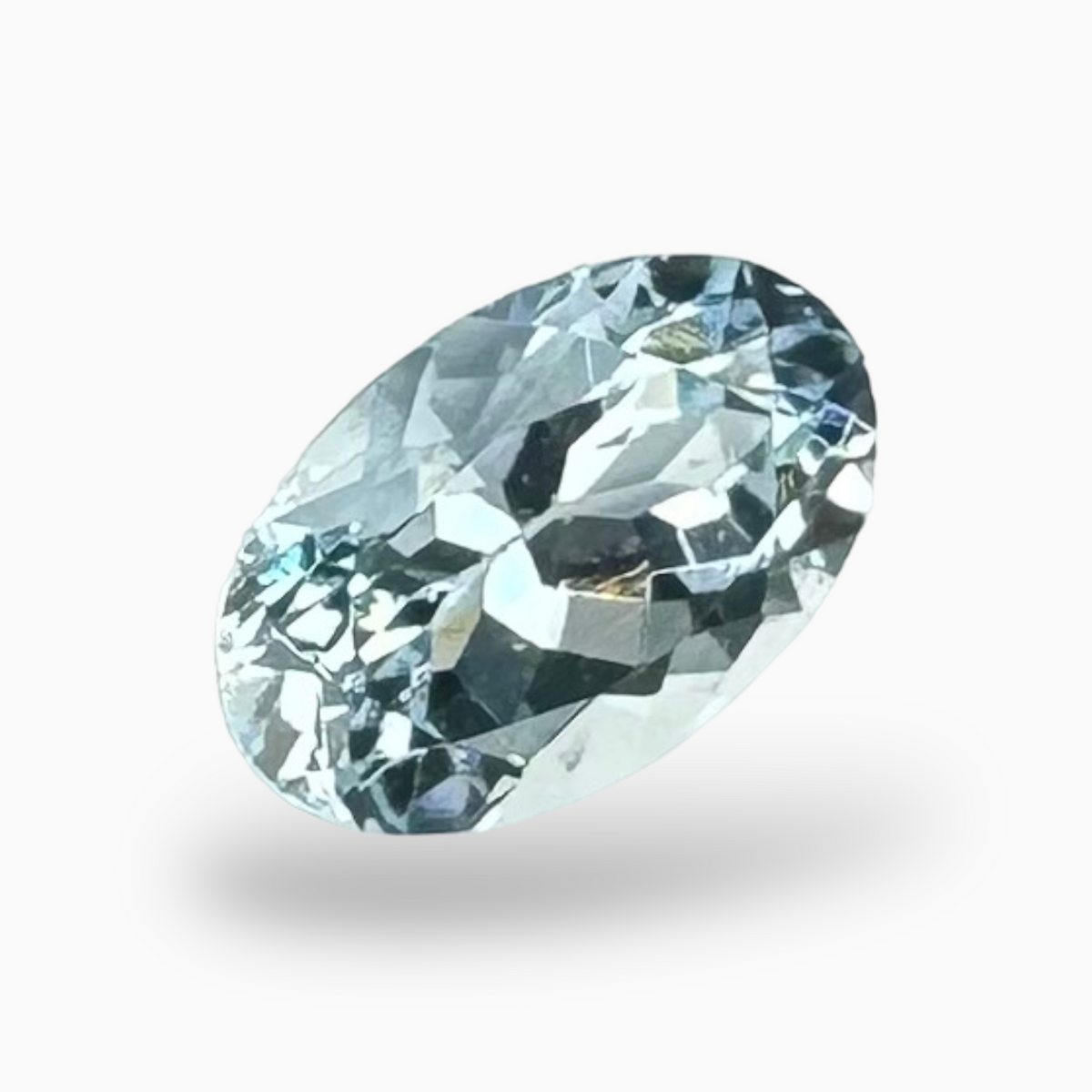 Natural Aquamarine Stone 0.43 Carats SkyBlue Color Oval Shape Size 6X4mm