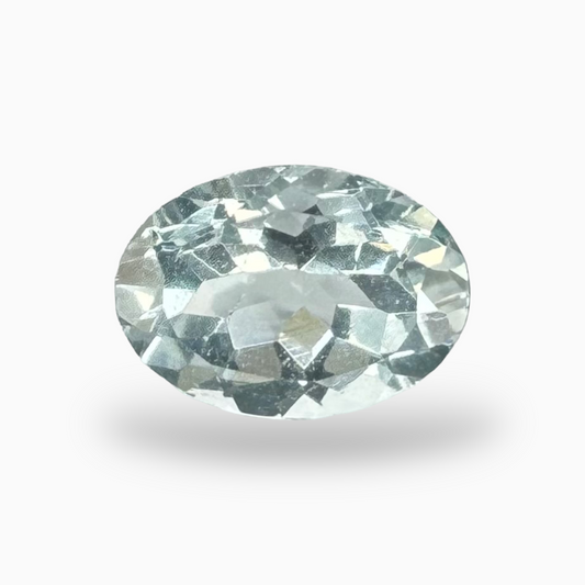 Natural Aquamarine Stone 0.74 Carats SkyBlue Color Oval Shape Size 7X5mm