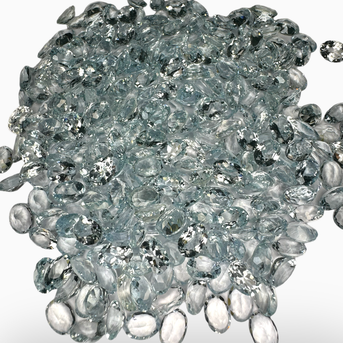 Natural Aquamarine Stone 0.74 Carats SkyBlue Color Oval Shape Size 7X5mm