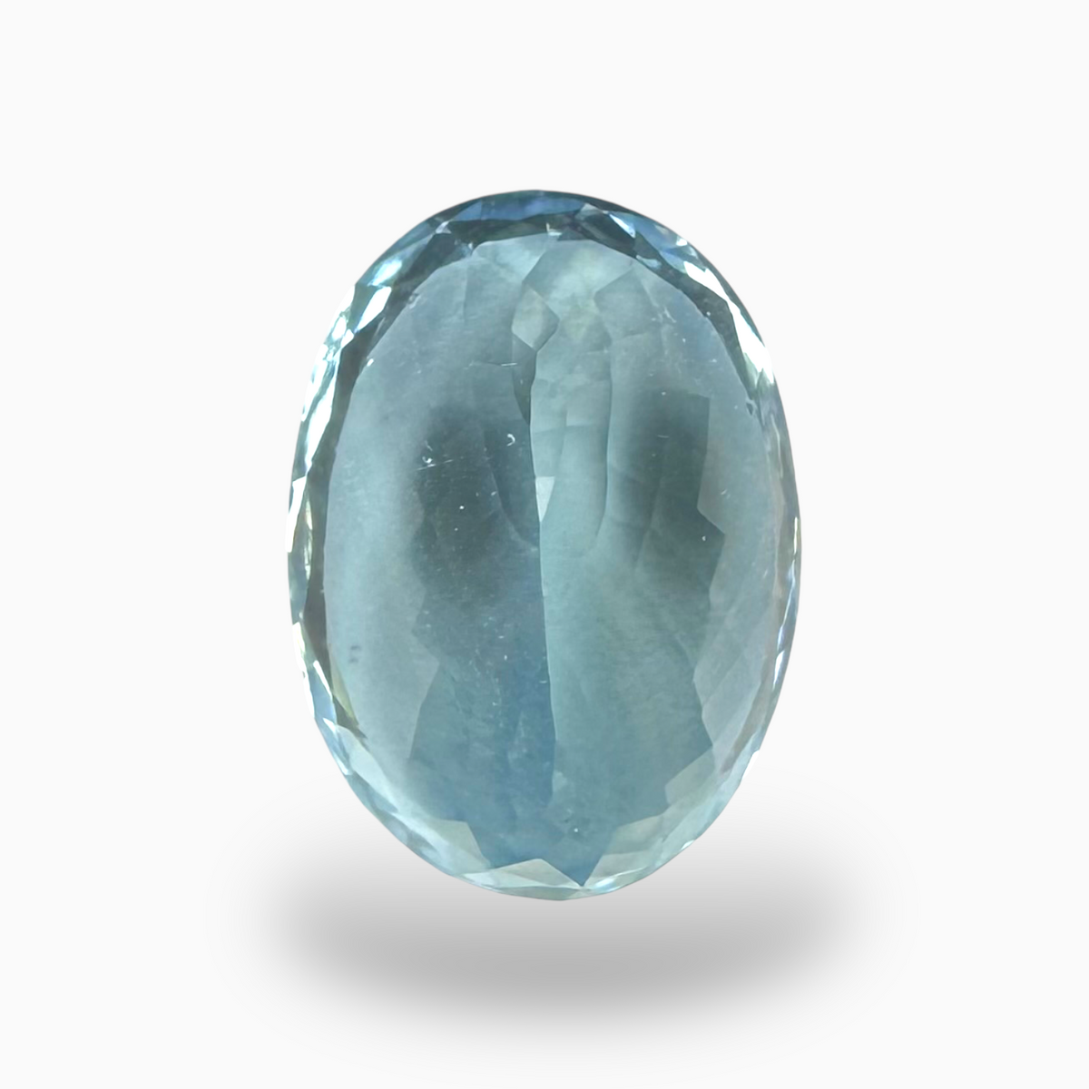 Natural Aquamarine Stone 10.23 Carats DeepSkyBlue Color Oval Shape Size 16X12mm